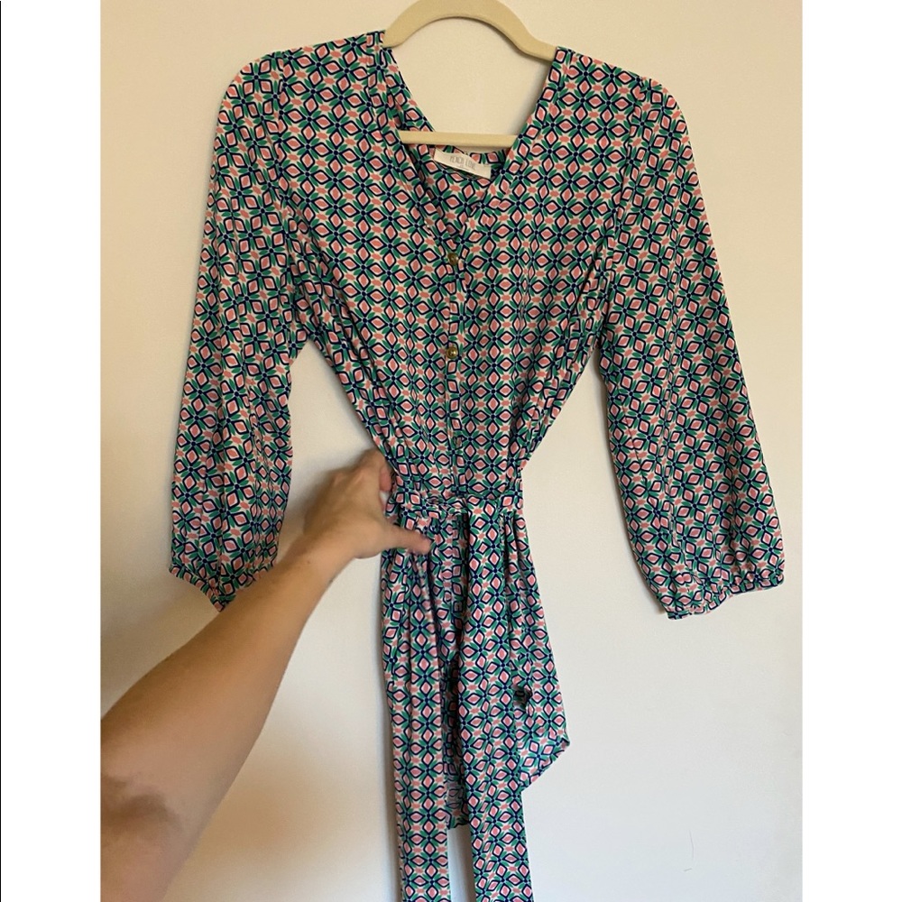 Peach Love California belted blouse